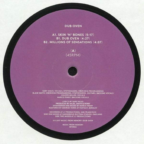 Dub Oven - Skin 'N' Bones | Music From Memory (MFM026) - main
