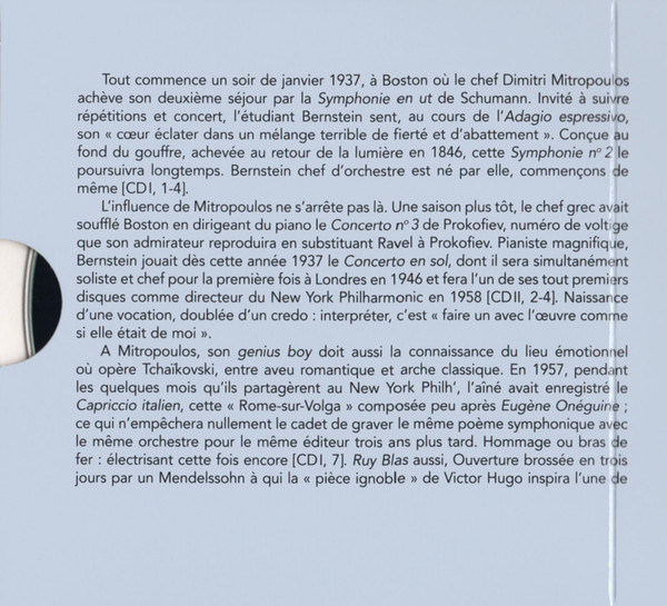 Leonard Bernstein Dirige Robert Schumann , Ludwig van Beethoven , Felix Mendelssohn-Bartholdy , Antonín Dvořák , Pyotr Ilyich Tchaikovsky , Maurice Ravel Et George Gershwin - Untitled | Diapason (N° 105) - 2