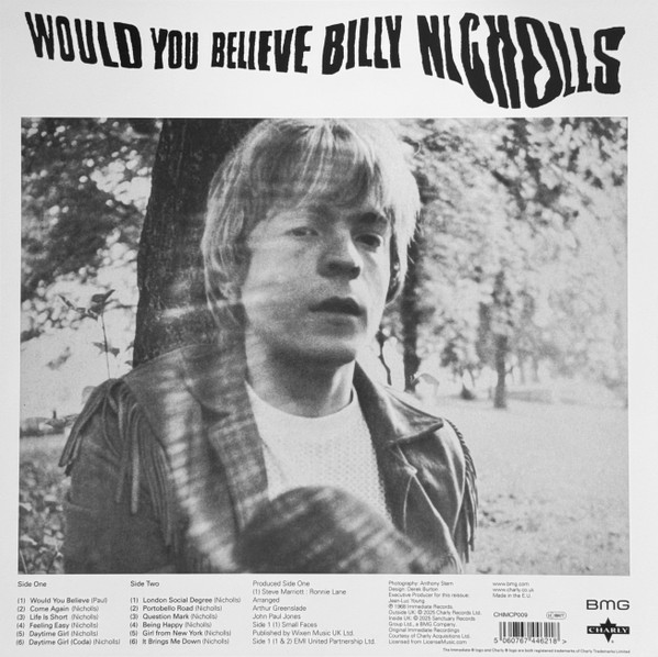 Billy Nicholls - Would You Believe | Immediate (CHIMCP009) - 2 Billy Nicholls - Would You Believe | Immediate (CHIMCP009) - 2