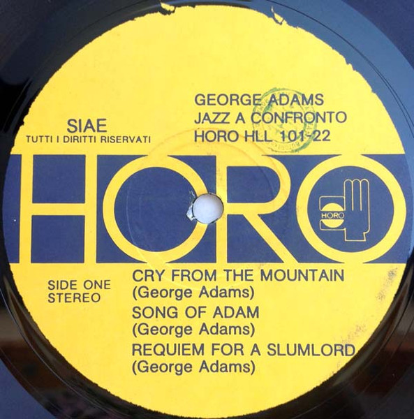 George Adams - Jazz A Confronto 22 | Horo Records (HLL 101-22) - 3 George Adams - Jazz A Confronto 22 | Horo Records (HLL 101-22) - 3