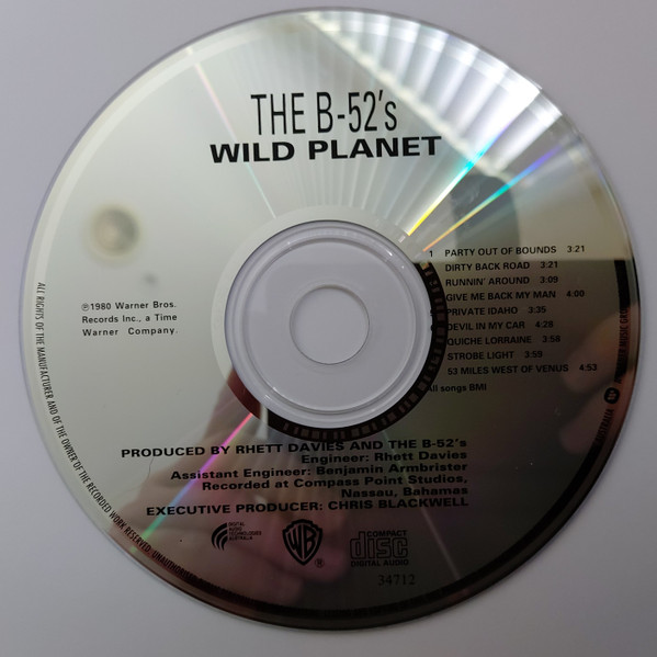 The B-52's - Wild Planet CD | Warner Bros. Records (3471-2) - 3 The B-52's - Wild Planet CD | Warner Bros. Records (3471-2) - 3