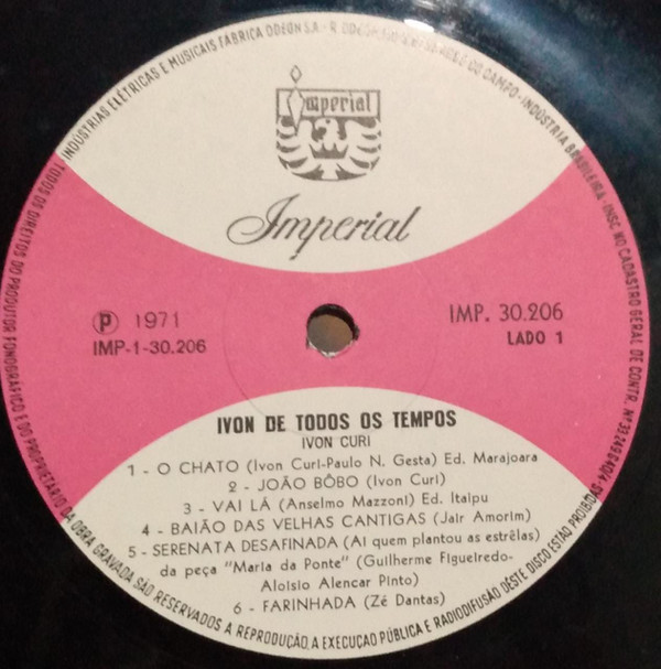 Ivon Curi - Ivon De Todos Os Tempos | Imperial (IMP. 30.206) - 4