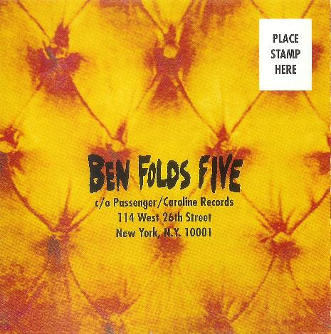 Ben Folds Five - Ben Folds Five | Passenger (PSR 9501-2) - 4 Ben Folds Five - Ben Folds Five | Passenger (PSR 9501-2) - 4