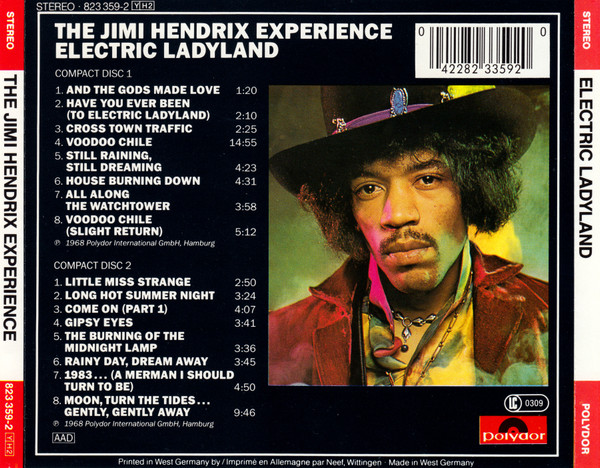 The Jimi Hendrix Experience - Electric Ladyland CD | Polydor (823 359-2) - 2 The Jimi Hendrix Experience - Electric Ladyland CD | Polydor (823 359-2) - 2