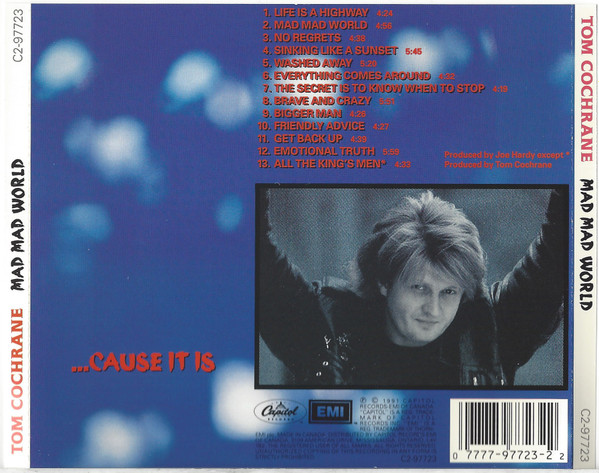 Tom Cochrane - Mad Mad World [CD] | Capitol Records (C2-97723) - 2