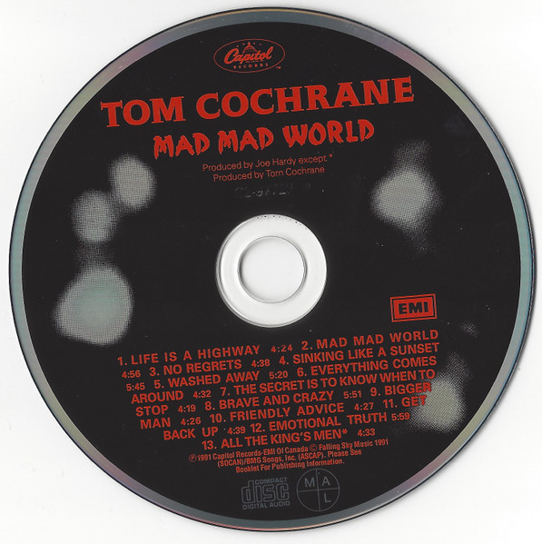 Tom Cochrane - Mad Mad World [CD] | Capitol Records (C2-97723) - 3