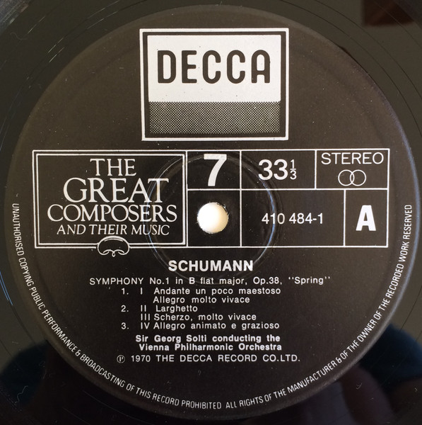 Symphony No. 1 In B-Flat Major, Opus 38 ('Spring') D.759 / Piano Concerto In A Minor, Opus 54
