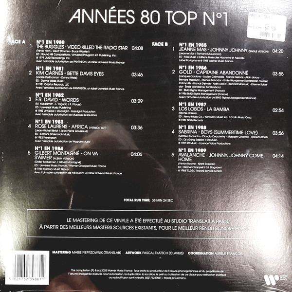Various - Années 80 Top N° 1 | Warner Music France (5021732398611) - 2 Various - Années 80 Top N° 1 | Warner Music France (5021732398611) - 2