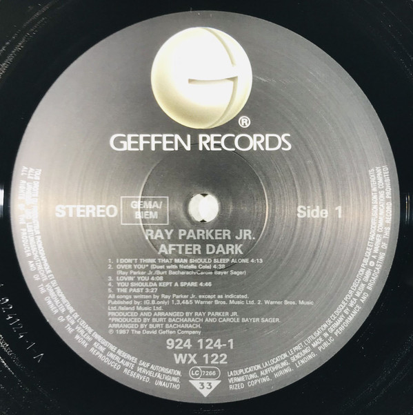 Ray Parker Jr. - After Dark | Geffen Records (924 124-1) - 2