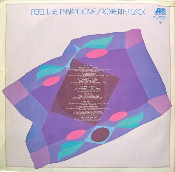 Roberta Flack - Feel Like Makin' Love | Atlantic (ATL 50049) - 2