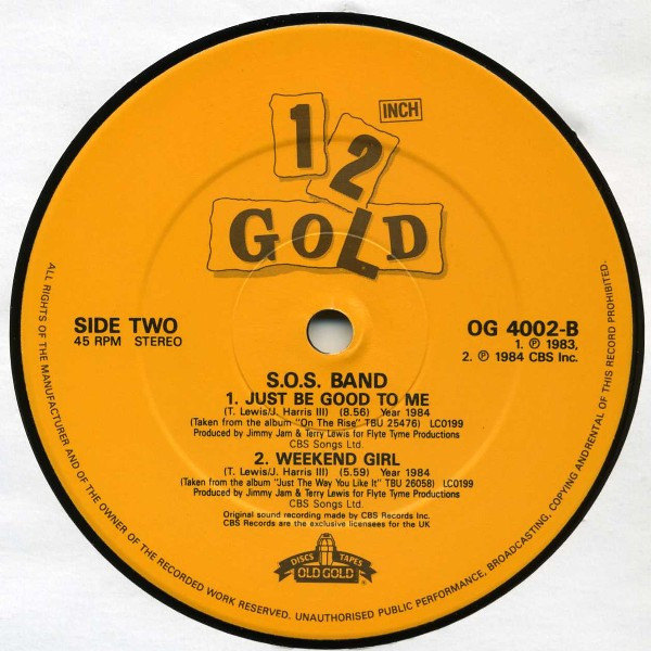 Mtume / The S.O.S. Band - Juicy Fruit / Just Be Good To Me | Old Gold (OG 4002) - 4