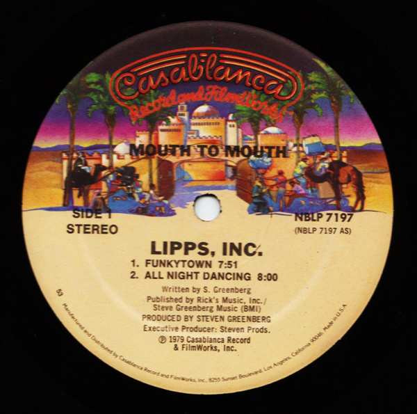Lipps, Inc. - Mouth To Mouth | Casablanca (NBLP 7197) - 3