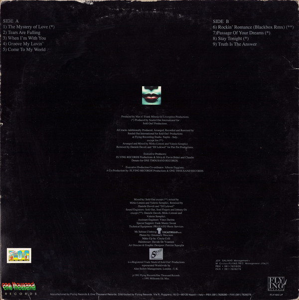 Joy Salinas - Joy Salinas | Flying Records (FLY 100) - main Joy Salinas - Joy Salinas | Flying Records (FLY 100) - main