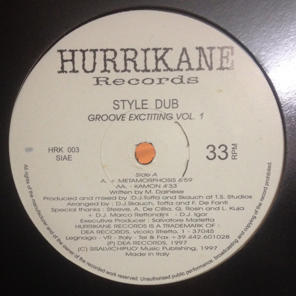 Style Dub - Groove Exciting Vol. 1 | Hurrikane Records (HRK 003) - main Style Dub - Groove Exciting Vol. 1 | Hurrikane Records (HRK 003) - main