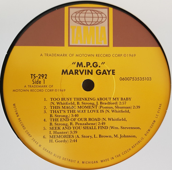 Marvin Gaye - M.P.G. | Tamla (0600753535103) - 2