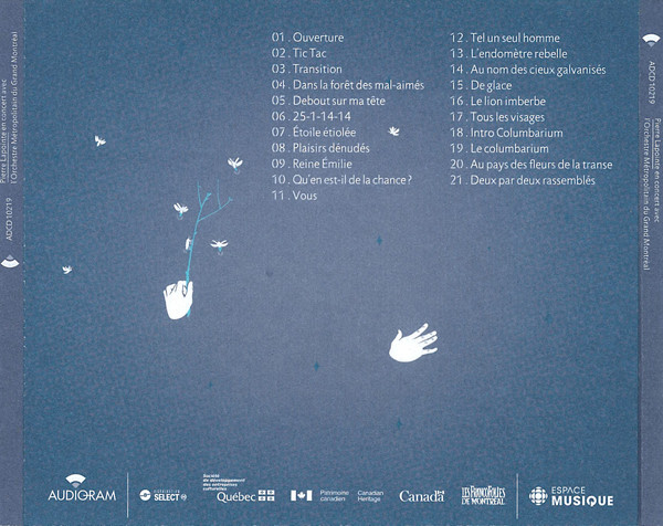 Pierre Lapointe Avec Orchestre Métropolitain du Grand Montréal Dirigé Par Yannick Nézet-Séguin - En Concert Dans La Forêt Des Mal-Aimés [CD] | Audiogram (ADCD 10219) - 2