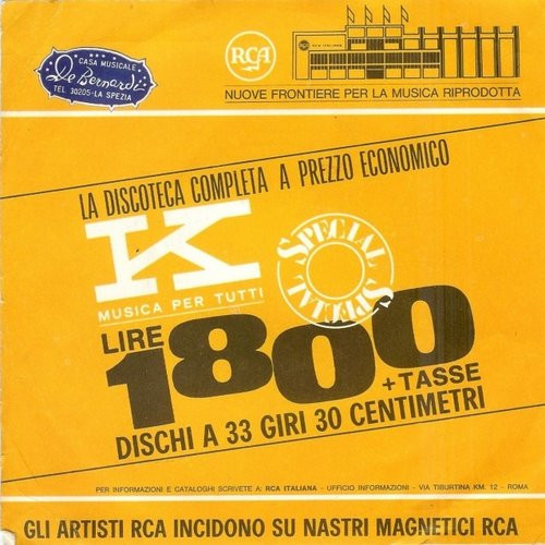 Jimmy Fontana - La Mia Serenata / Per Vivere Insieme | RCA Italiana (PM45 3404) - 2