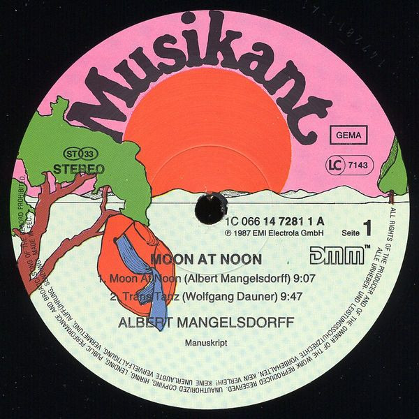 Albert Mangelsdorff And Wolfgang Dauner & Family Of Percussion - Moon At Noon | Musikant (1C 066 14 7281 1) - 3 Albert Mangelsdorff And Wolfgang Dauner & Family Of Percussion - Moon At Noon | Musikant (1C 066 14 7281 1) - 3