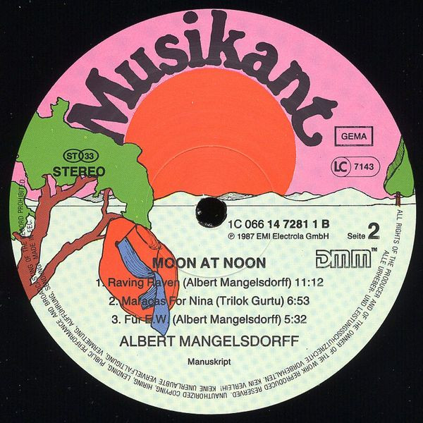 Albert Mangelsdorff And Wolfgang Dauner & Family Of Percussion - Moon At Noon | Musikant (1C 066 14 7281 1) - 4 Albert Mangelsdorff And Wolfgang Dauner & Family Of Percussion - Moon At Noon | Musikant (1C 066 14 7281 1) - 4