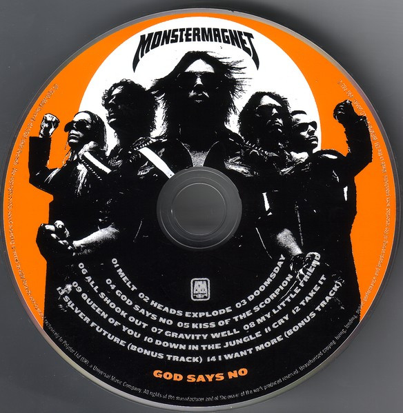 Monster Magnet - God Says No | A&M Records (490 783-2) - 4