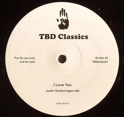 Justin Van Der Volgen - Takes One To Make One | TBD Edits (TBDEDITS 01) - 2 Justin Van Der Volgen - Takes One To Make One | TBD Edits (TBDEDITS 01) - 2
