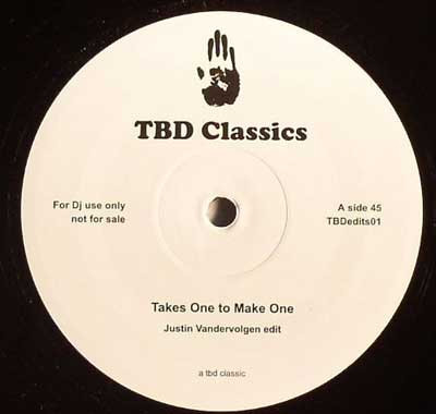 Justin Van Der Volgen - Takes One To Make One | TBD Edits (TBDEDITS 01)