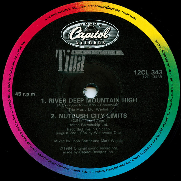 Tina Turner - Private Dancer (Full Length Version) | Capitol Records (12CL 343) - 4 Tina Turner - Private Dancer (Full Length Version) | Capitol Records (12CL 343) - 4