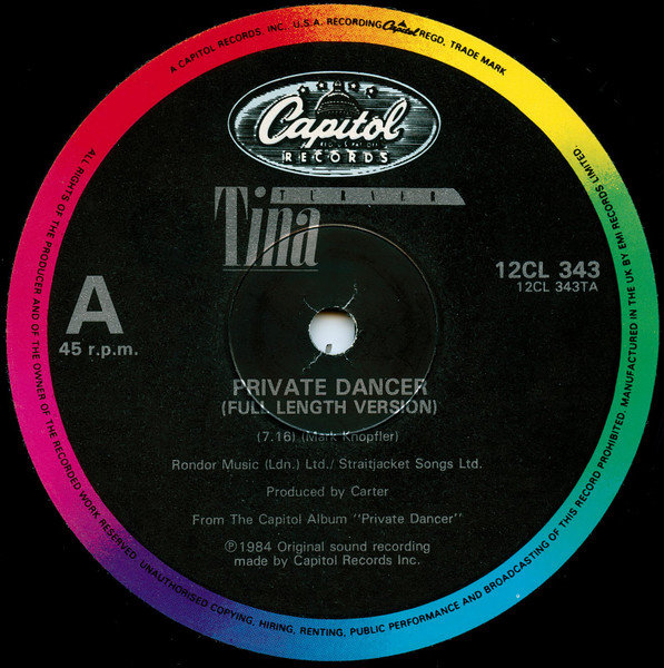 Tina Turner - Private Dancer (Full Length Version) | Capitol Records (12CL 343) - 3 Tina Turner - Private Dancer (Full Length Version) | Capitol Records (12CL 343) - 3