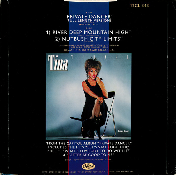 Tina Turner - Private Dancer (Full Length Version) | Capitol Records (12CL 343) - 2 Tina Turner - Private Dancer (Full Length Version) | Capitol Records (12CL 343) - 2