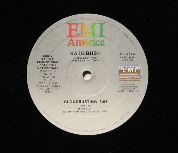 Kate Bush - Cloudbusting | EMI America (SPRO 9995) - 3