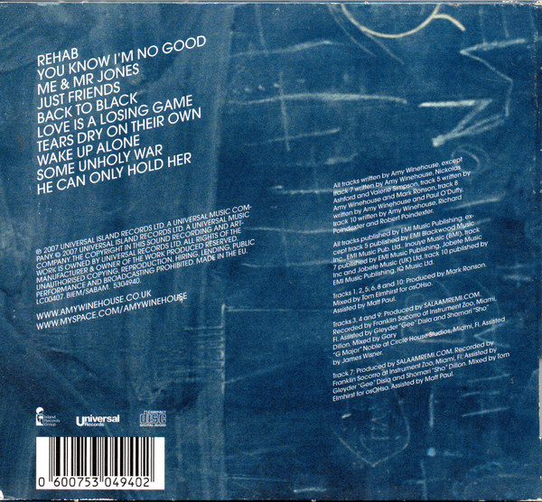 Amy Winehouse - Back To Black | Island Records Group (5304940) - 2