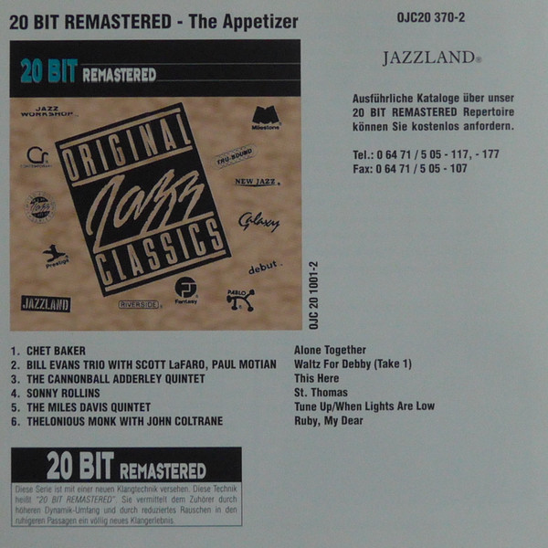 Chet Baker - In Milan | Original Jazz Classics (OJC20 370-2) - 2 Chet Baker - In Milan | Original Jazz Classics (OJC20 370-2) - 2
