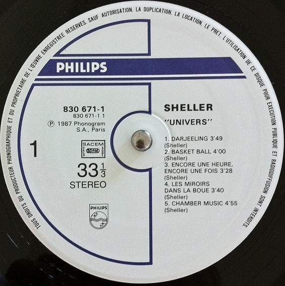 William Sheller - Univers | Philips (830 671-1) - 4 William Sheller - Univers | Philips (830 671-1) - 4