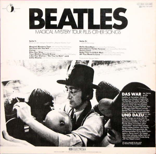 The Beatles - Magical Mystery Tour Plus Other Songs | EMI Electrola (1C 062-04 449) - 2 The Beatles - Magical Mystery Tour Plus Other Songs | EMI Electrola (1C 062-04 449) - 2