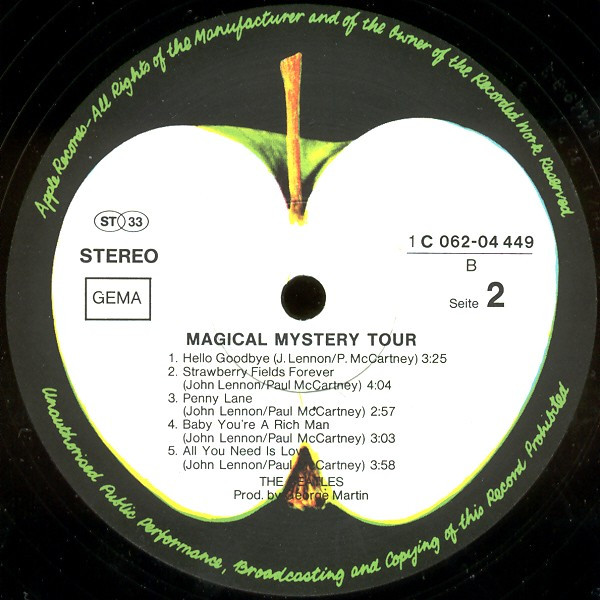 The Beatles - Magical Mystery Tour Plus Other Songs | EMI Electrola (1C 062-04 449) - 4 The Beatles - Magical Mystery Tour Plus Other Songs | EMI Electrola (1C 062-04 449) - 4