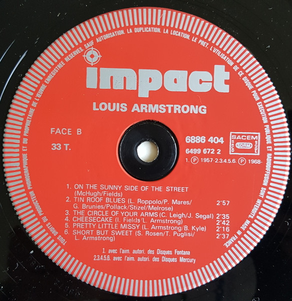 Louis Armstrong - Louis Armstrong | Impact (6886 404) - 4 Louis Armstrong - Louis Armstrong | Impact (6886 404) - 4