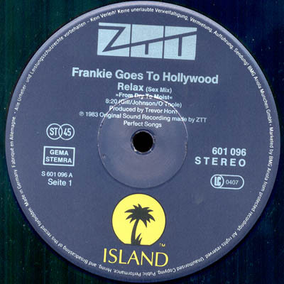 Frankie Goes To Hollywood - Relax | Island Records (601 096) - 2 Frankie Goes To Hollywood - Relax | Island Records (601 096) - 2