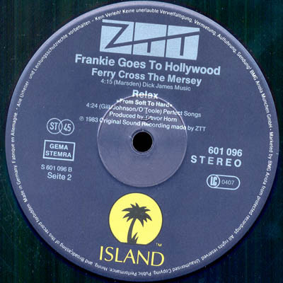 Frankie Goes To Hollywood - Relax | Island Records (601 096) - 3 Frankie Goes To Hollywood - Relax | Island Records (601 096) - 3
