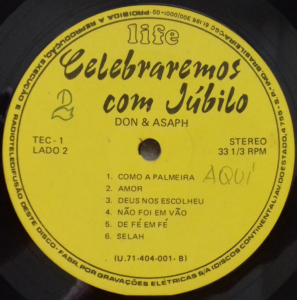 Don & Asaph - Celebraremos Com Júbilo | Life (TEC-1) - 3 Don & Asaph - Celebraremos Com Júbilo | Life (TEC-1) - 3