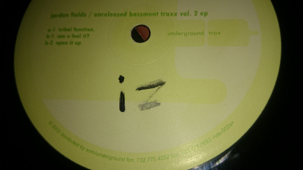 Jordan Fields - Unreleased Bassment Traxx Vol. 2 EP | Underground Trax (UTX-002)