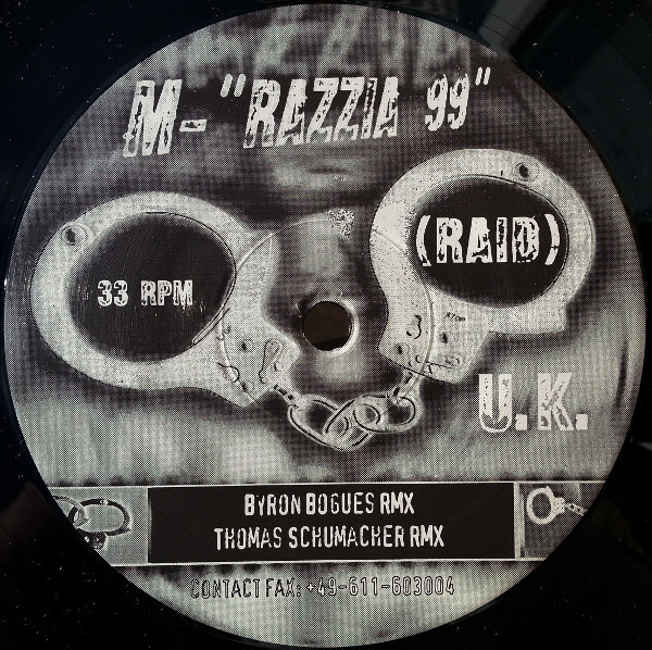 M - Razzia 99 | Not On Label (M Self-released) (M-003)