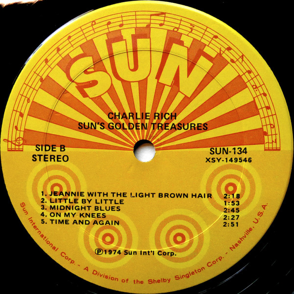 Charlie Rich - Golden Treasures | Sun (SUN 134) - 4