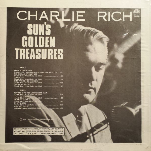 Charlie Rich - Golden Treasures | Sun (SUN 134) - 2