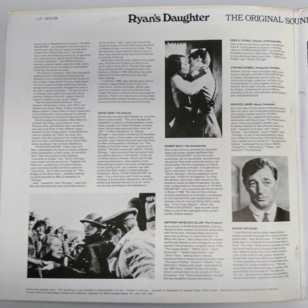 Maurice Jarre - Ryan's Daughter | MGM Records (2315 028) - main