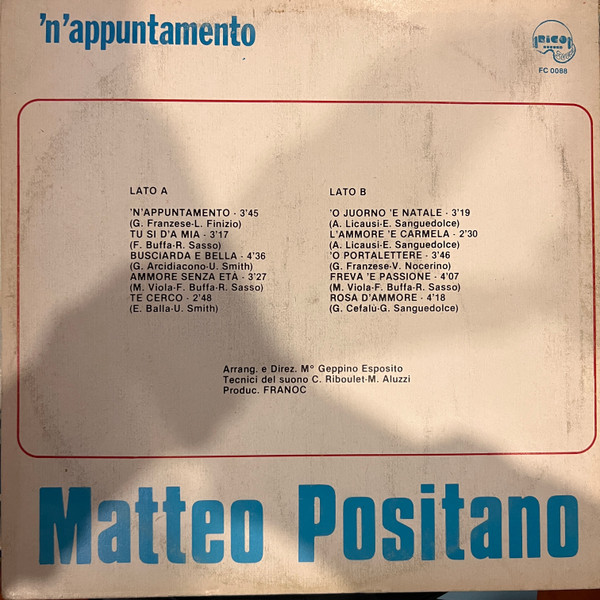 Matteo Positano - 'N 'Appuntamento | Rico Record Sound (FC 0088) - 2 Matteo Positano - 'N 'Appuntamento | Rico Record Sound (FC 0088) - 2