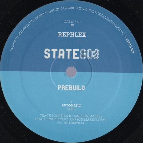 808 State - Prebuild | Rephlex (CAT 807 LP) - 3