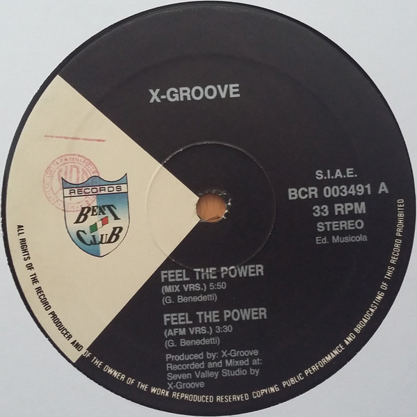 X-Groove - Feel The Power | Beat Club Records (BCR 003491)