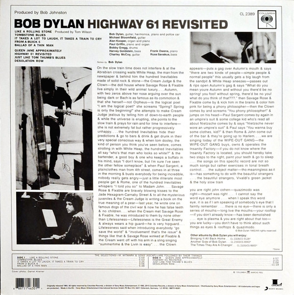 Bob Dylan - Highway 61 Revisited | Columbia (CL 2389) - 2