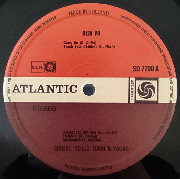 Crosby, Stills, Nash & Young - Déjà Vu | Atlantic (50 001) - 2