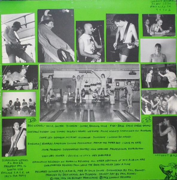 Screeching Weasel - Boogadaboogadaboogada! | Lookout! Records (Lookout 062) - 4